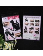 Pochoir Eyeliner Stencil Cat Eye - 10 formes - Plus de BAVURES !
