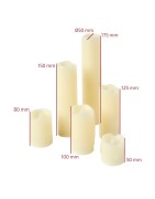 Pack de 6 - Bougie Led - Véritable Cire