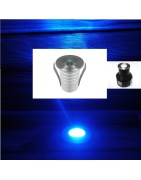 Spot Led Encastré Inox Jardin enterré - Inground - Underground 24V 1W Bleu