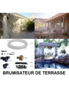 BRUMISATEUR DE TERRASSE - FRAICHEUR - BROUILLARD - CLIM - 10m AVEC 10 BUSES