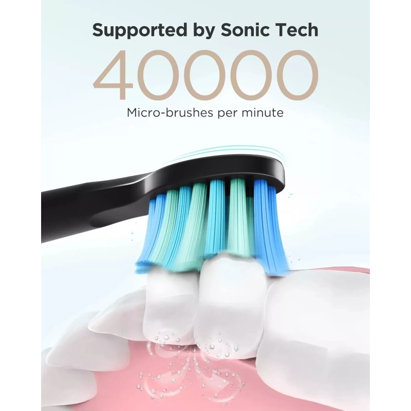 Brosse à Dent Electrique Sonic Ultrason Sonicare 31000 pulsations + 4 brossettes
