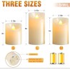 Pack de 3 - Bougie Led Vacillante - La flamme bouge vraiment ! Neuf avec Télécommande !