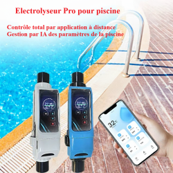 Electrolyseur Piscine Pro 24g/l Pour piscine de 10 à 120m3 - Connecté