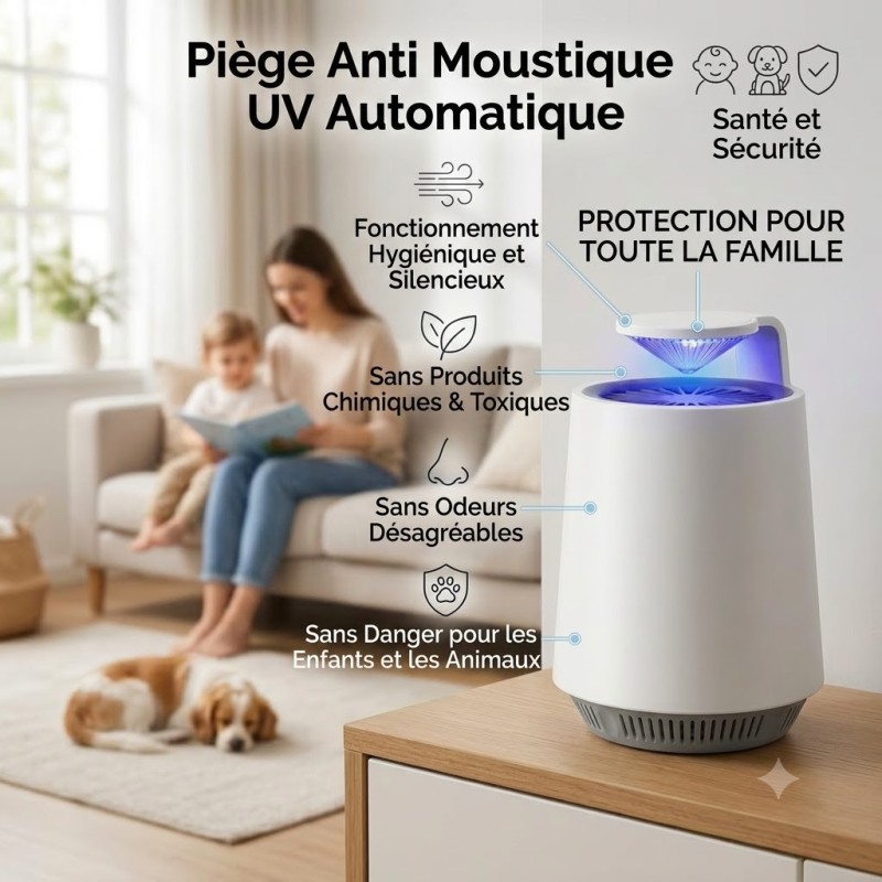 PIEGE MOUSTIQUE CO2  UNIQUE et EFFICACE PHOTOCATALYSE