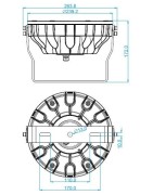 Projecteur LedWasher 36W Eclairage architectural 3000K 220V